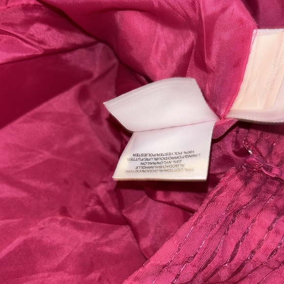 Nine West Vintage 2960’s hot pink waggle fit and flare sleeveless dress Sz 8 - Picture 5 of 16